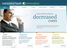 Tablet Screenshot of behavioralhealthinnovation.com